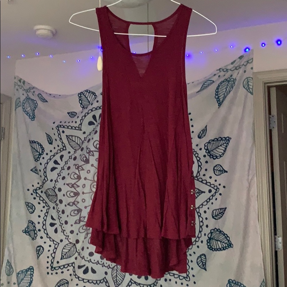 Maroon tank top
